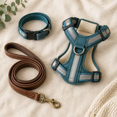 Walk Gear — Collars, harnesses, and leashes built for safe, comfortable walks.